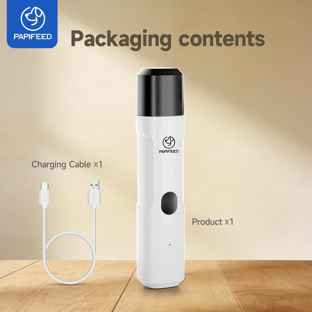Ultra Quiet 3-Speed Rechargeable Dog Nail Grinder with LED Light D631370