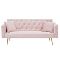 71" Velvet Convertible Sofa Bed U28984