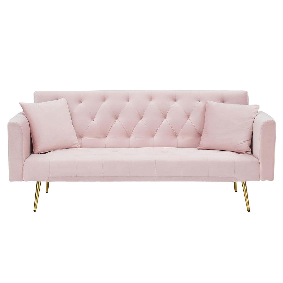 71" Velvet Convertible Sofa Bed U28984