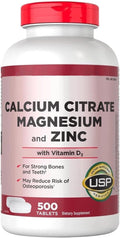 Calcium Citrate 500mg with Magnesium, Zinc and Vitamin D3 500 Tablets N16872