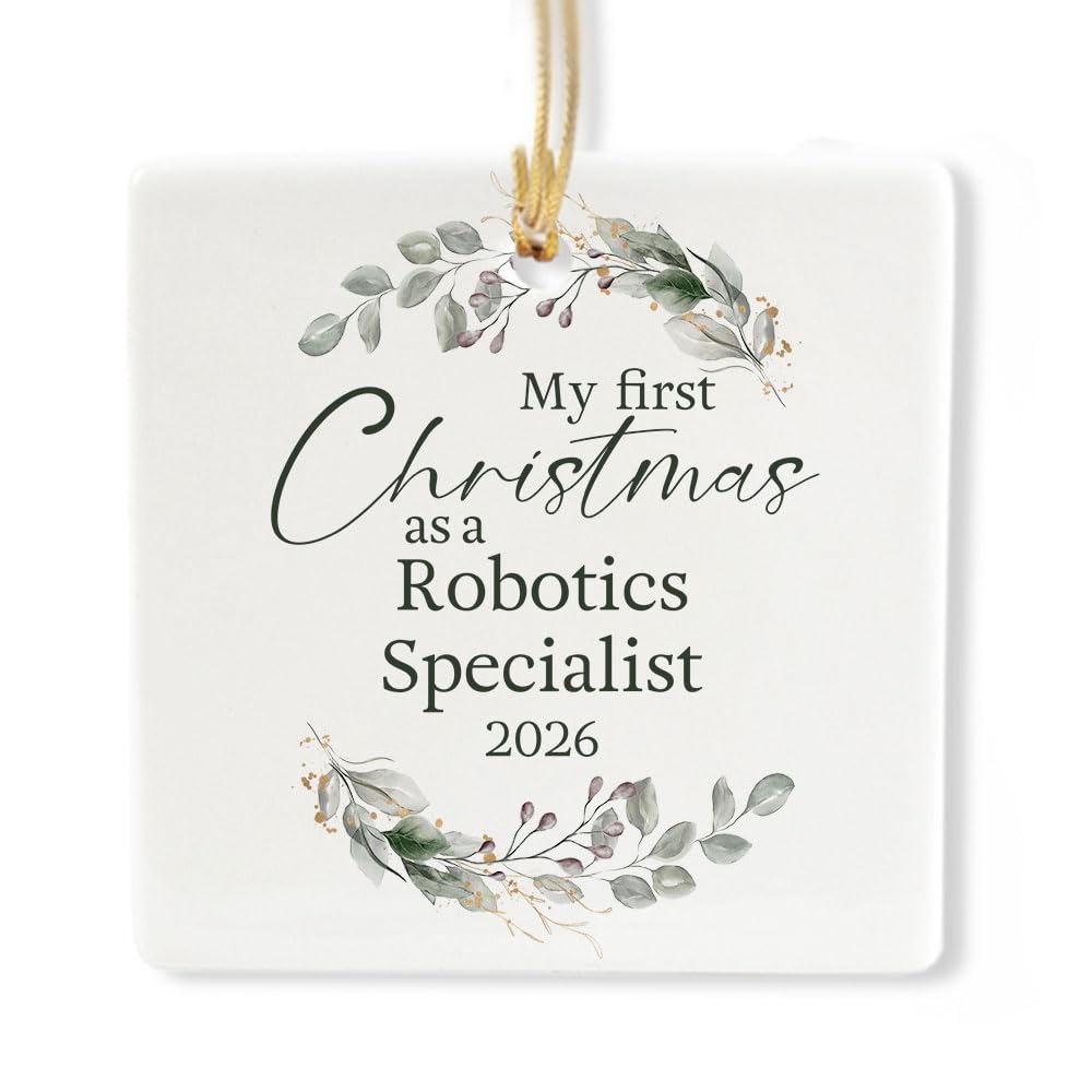 Ceramic 3-inch Square Ornament U9469