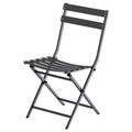 18 Inch Folding Bar Stool with Backrest Black K2317