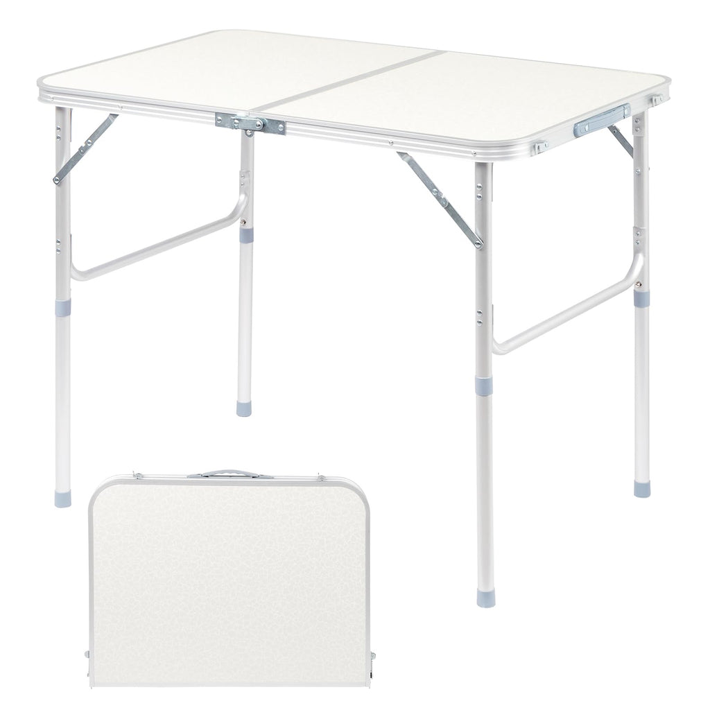 3FT Adjustable Height Aluminum Folding Camping Table Y8446