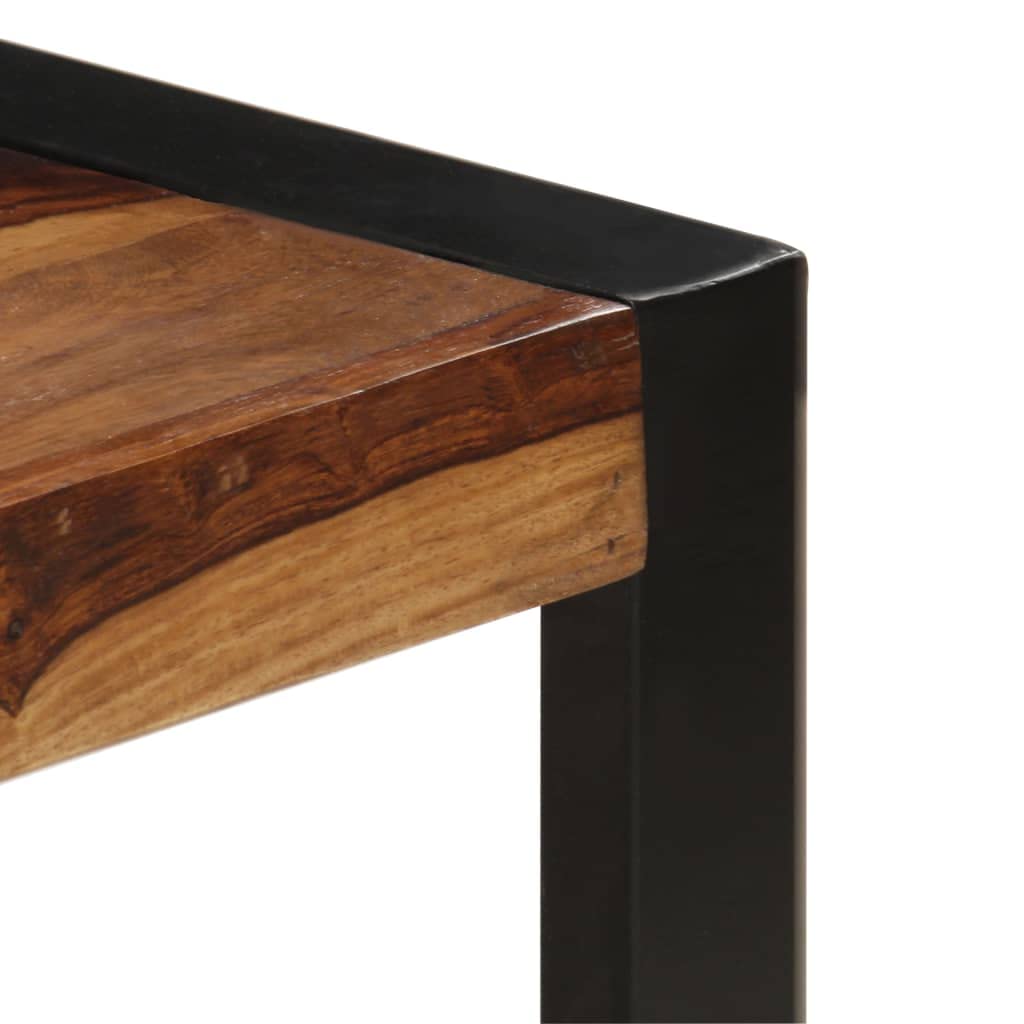 Rustic Wooden Coffee Table with Metal Frame K590