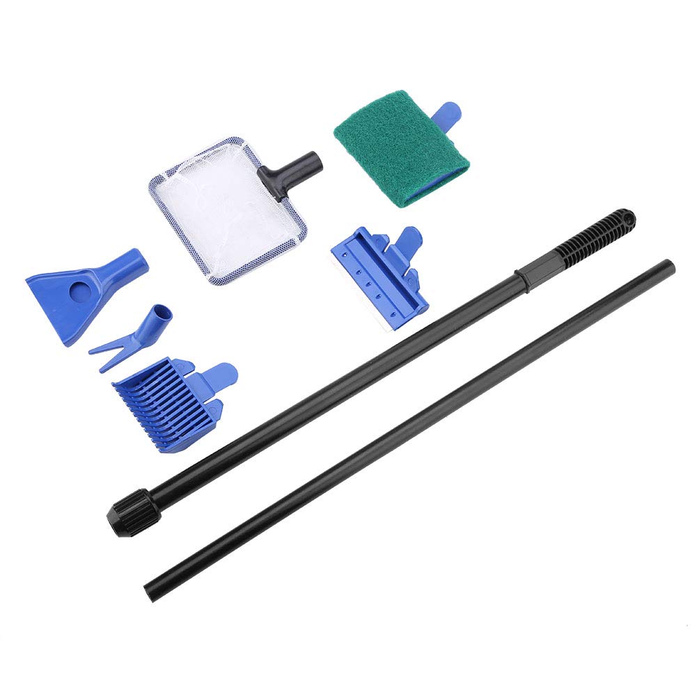 5 in 1 Retractable Aquarium Cleaning Kit with Stainless Steel Scraper F174