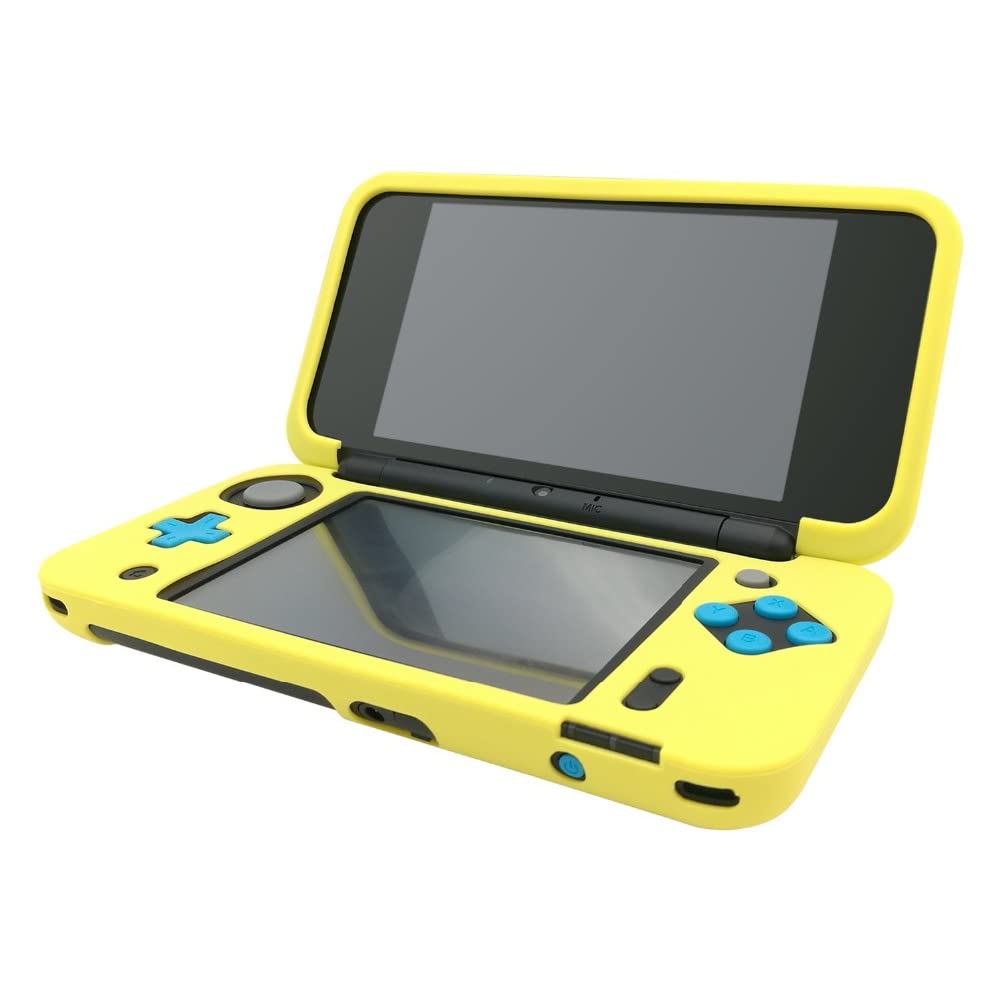 Soft Rubber Silicone Cover Case Protector for New 2DS XL LL Console (Yellow) I88120
