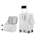 20 Inch White Hard Shell Carry on Luggage with Wheels V241598