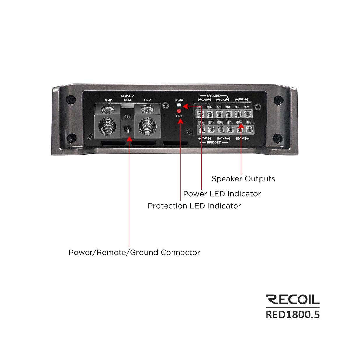 5-Channel Car Audio Amplifier 1800W P795