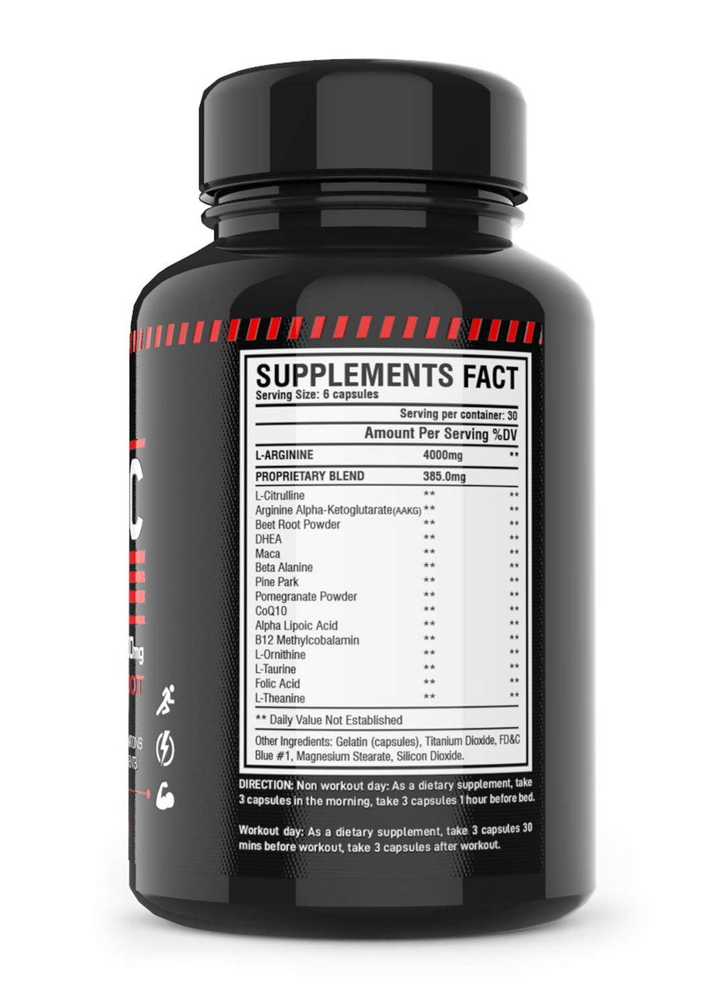 L-Arginine L-Citrulline Beet Root 180 Capsules Y3328