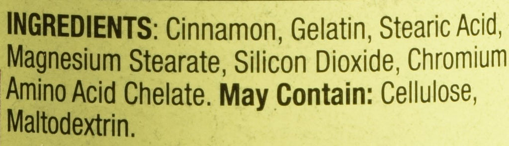 Cinnamon 500mg Plus Chromium 2 Bottles of 180 Capsules R568969