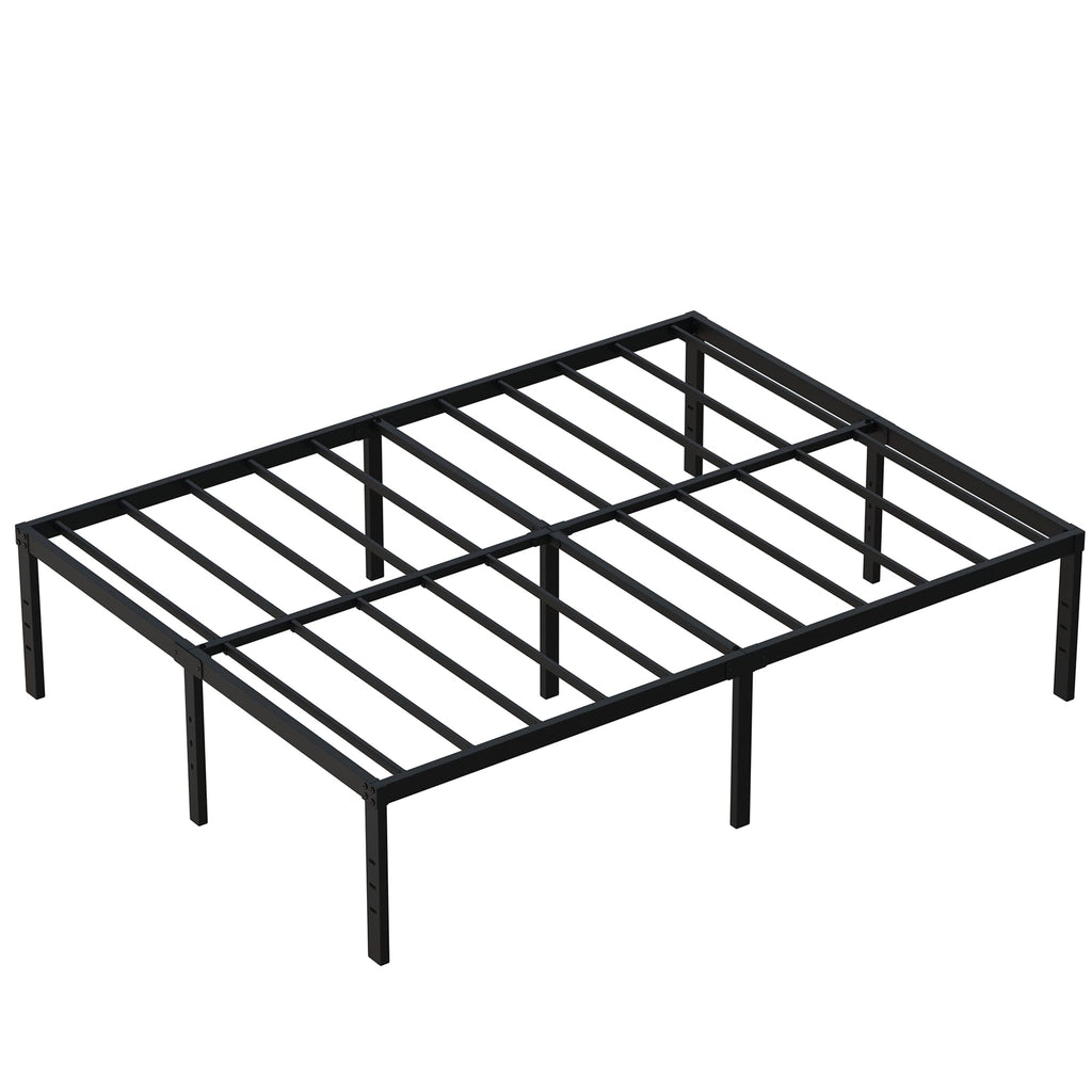 18 Inch High Queen Size Bed Frame with Storage O746