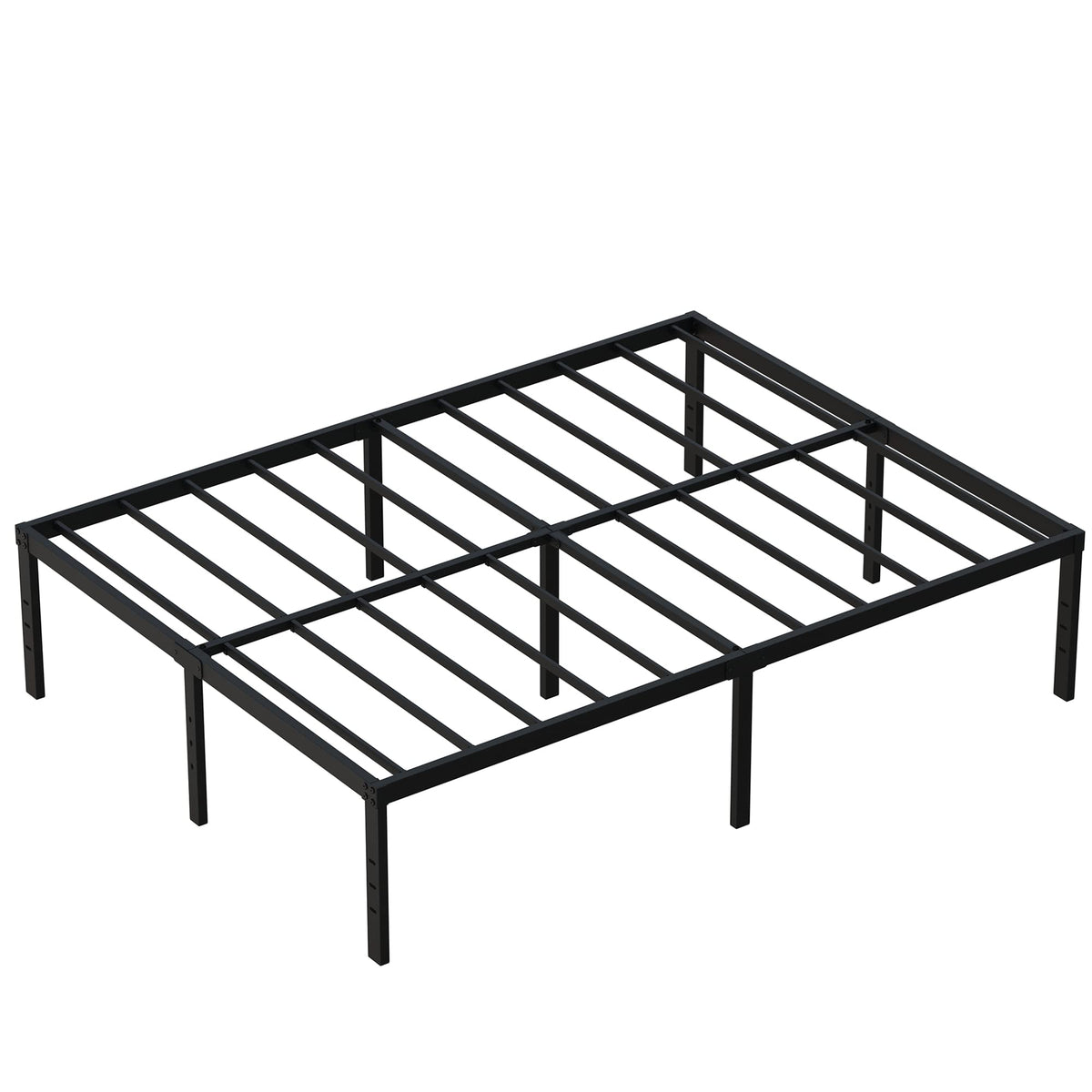 18 Inch High Queen Size Bed Frame with Storage O746