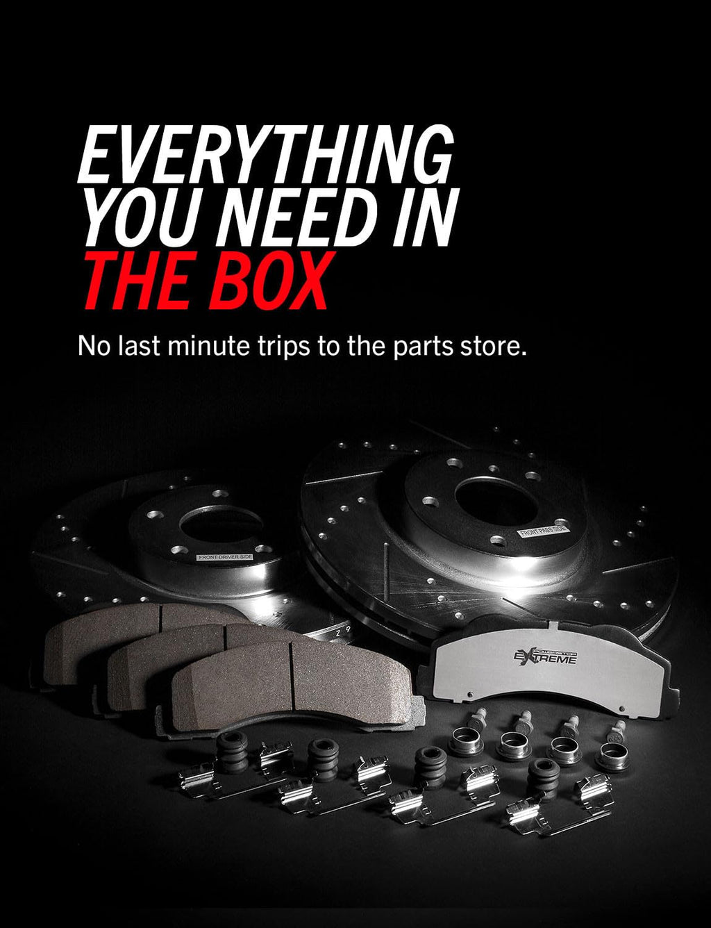Front Brake Pad & Rotor Kit M363