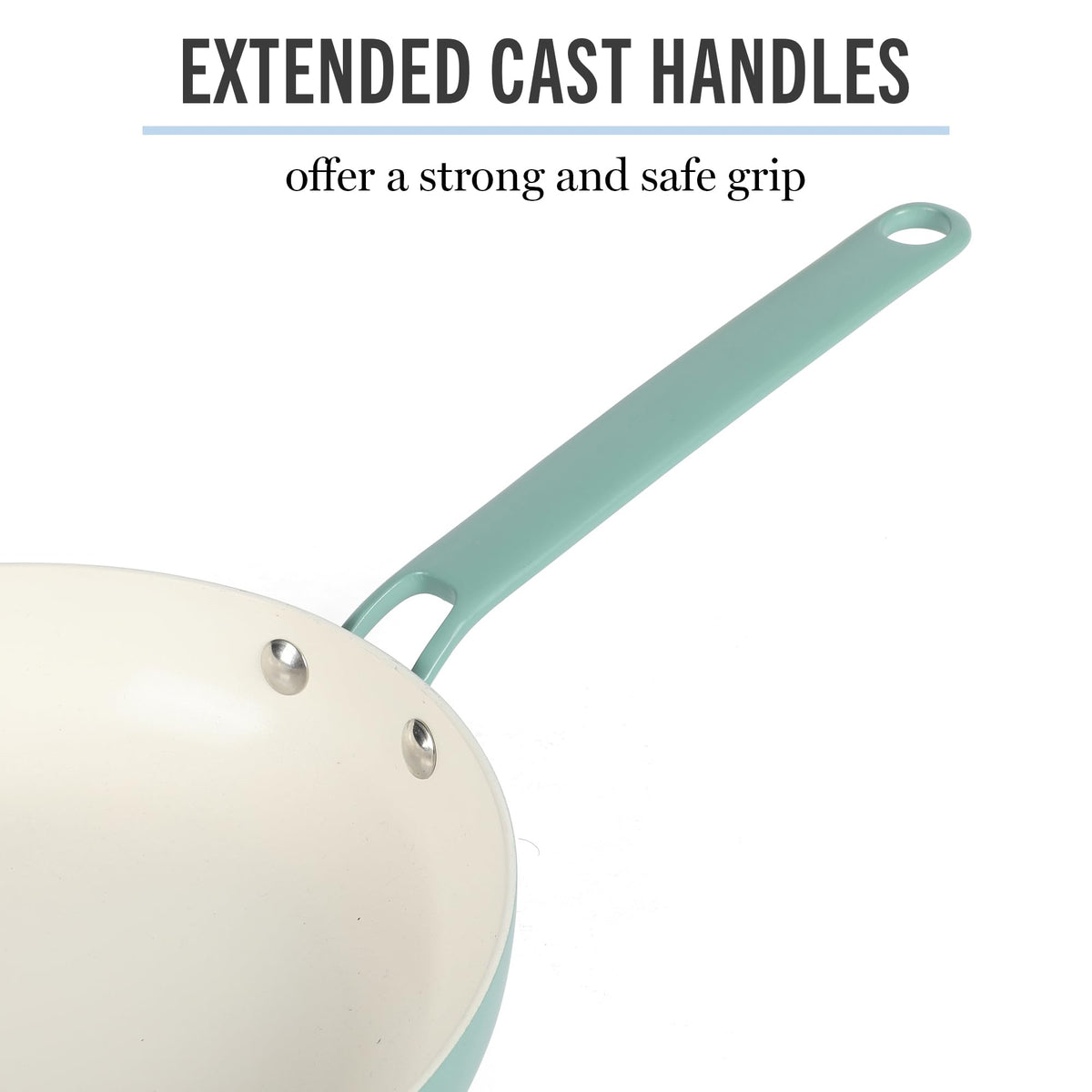 12 Piece Nonstick Ceramic Aluminum Cookware Set Teal L99268