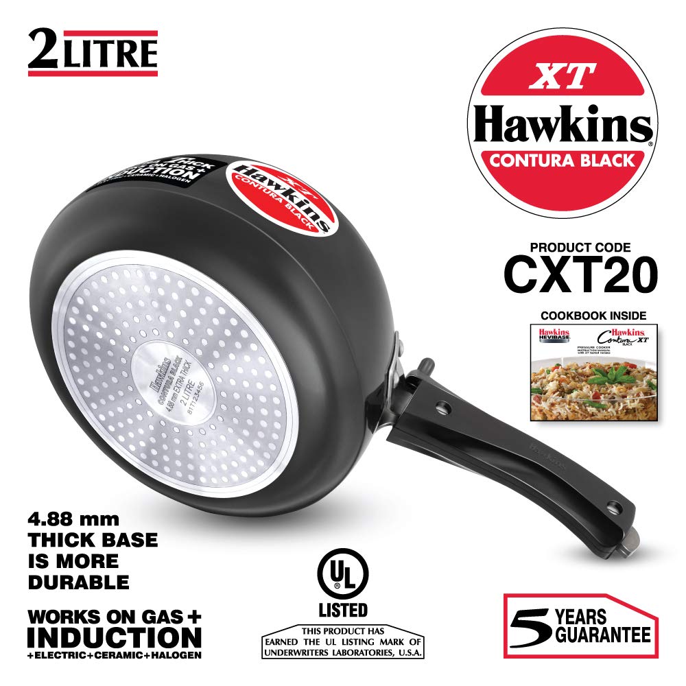 Black 2 Liter Pressure Cooker X191353