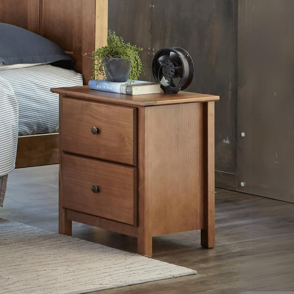 2-Drawer Solid Wood Nightstand R28972