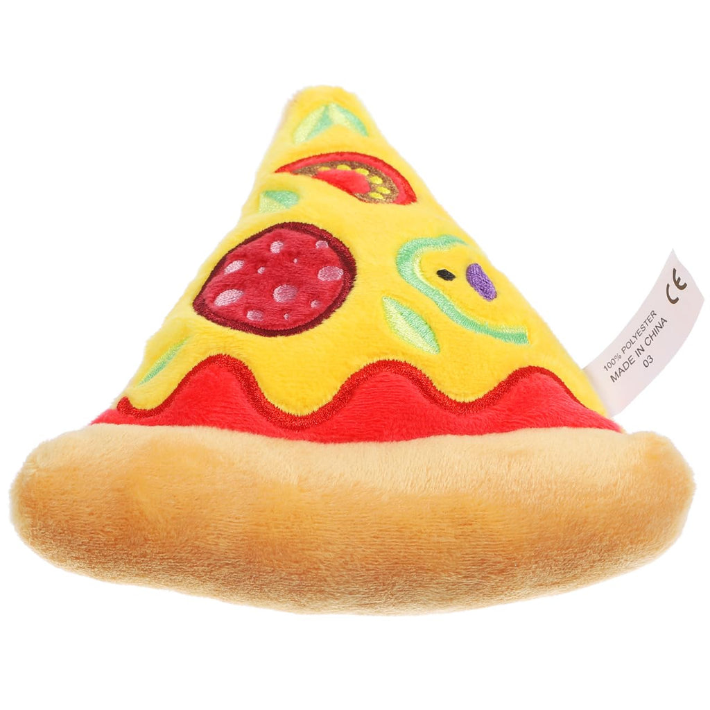 Squeaky Pizza Plush Dog Chew Toy 1 Pack I572599