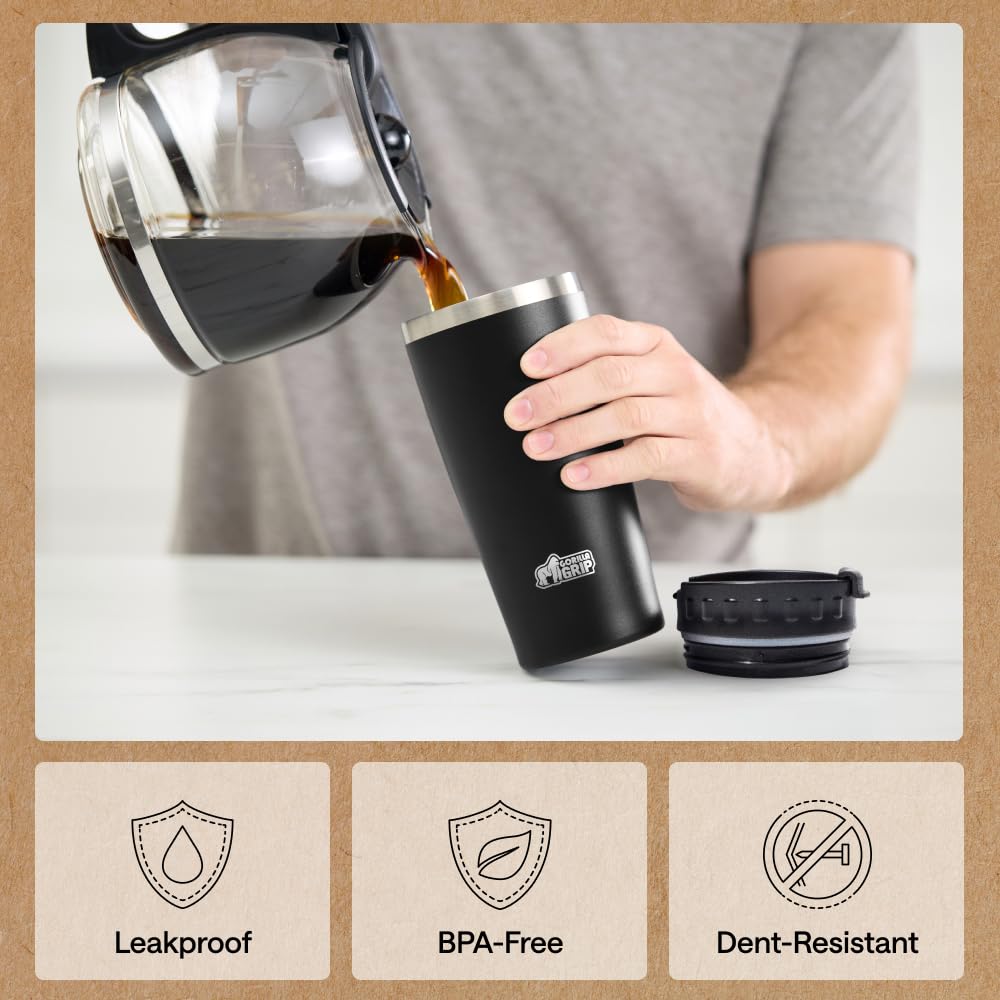 20oz Stainless Steel Travel Coffee Mug Q9209