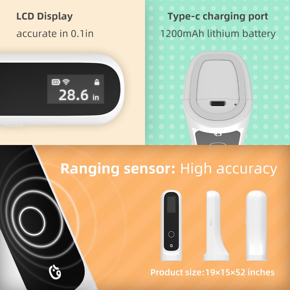 Wireless Portable Height Measurement with LCD Display F147