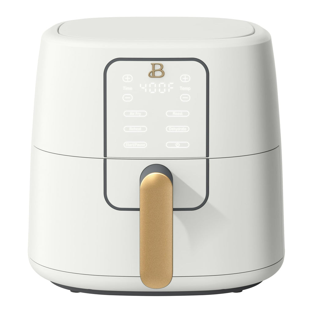 6 Quart Air Fryer with Touch-Activated Display, 4-in-1 Countertop Air Fryer 1750W, Nonstick Dishwasher Safe, White Icing Z187