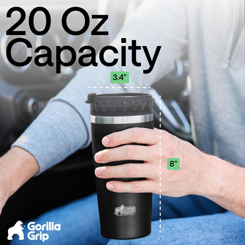 20oz Stainless Steel Travel Coffee Mug Q9209
