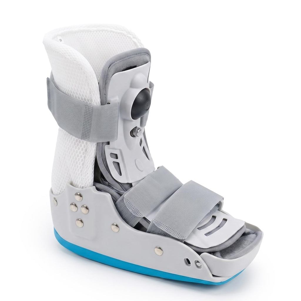 Short Orthopedic Medical Walker Boot with Moldable Thermoplastic Back Support (Large) L91189