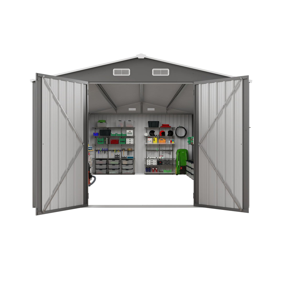 10x14 FT Outdoor Metal Storage Shed E38918