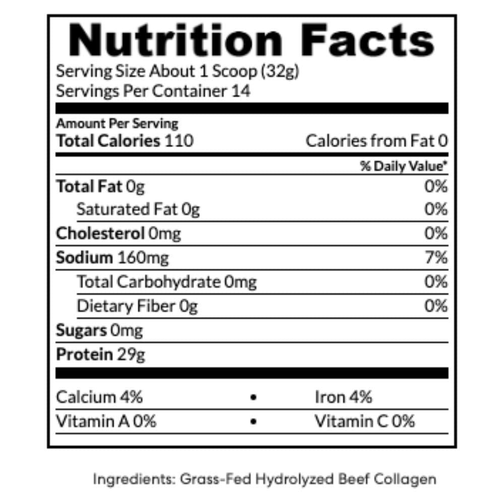 Hydrolyzed Collagen Powder, Unflavored, 1lb T929