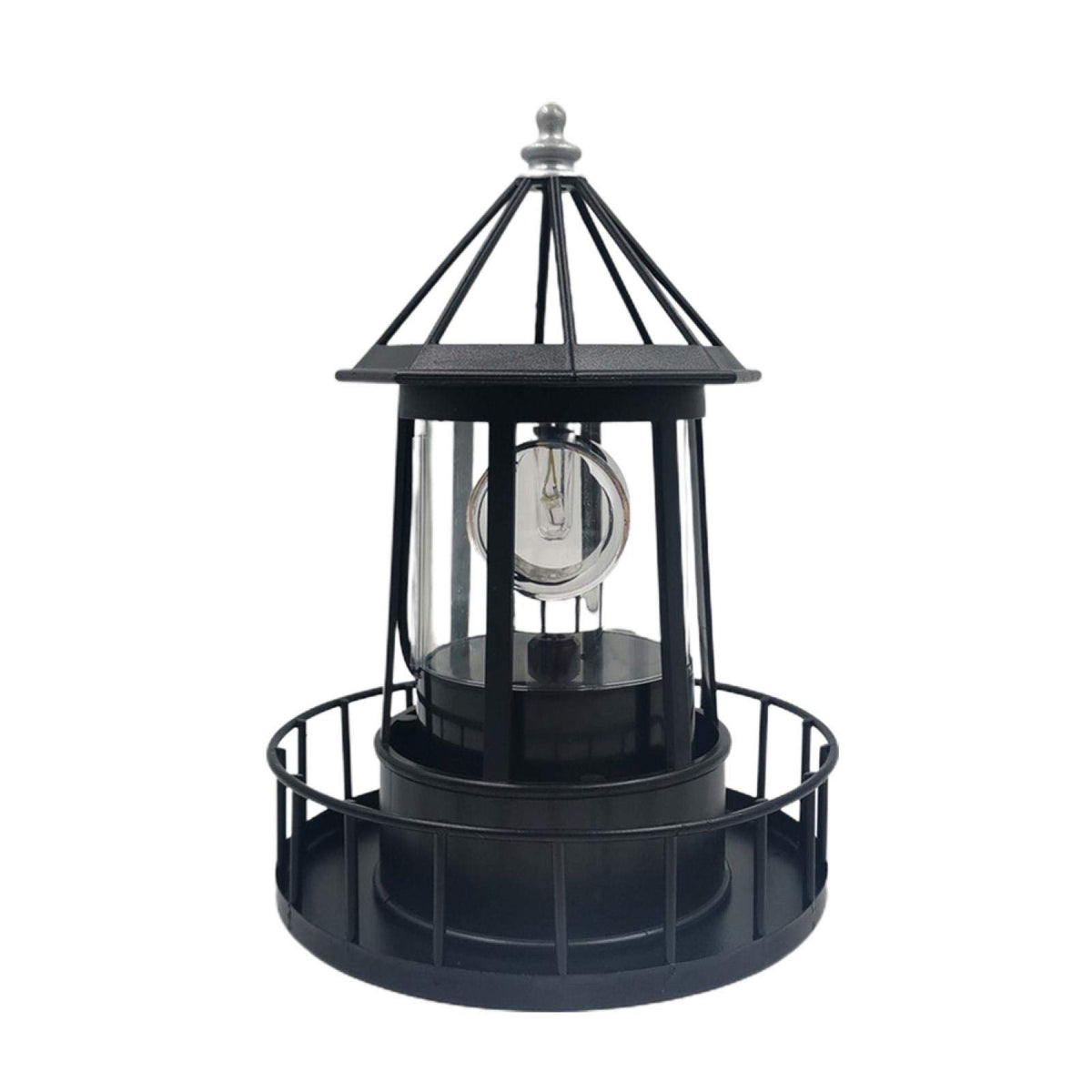 Solar Powered Lighthouse LED Rotating Waterproof Lawn Light B2633