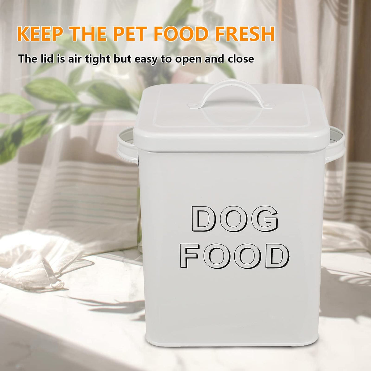 Metal Airtight Dog Food Storage Container 6 lbs K71434