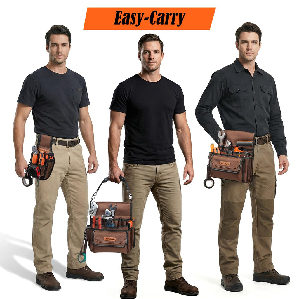 7-Pocket & 10-Pocket Tool Belt Pouches Set J703