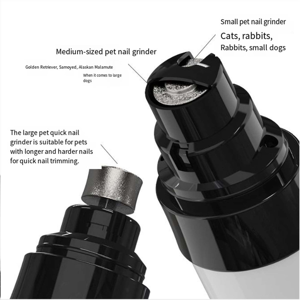 Electric Dog Nail Trimmers 2PCS Y548156