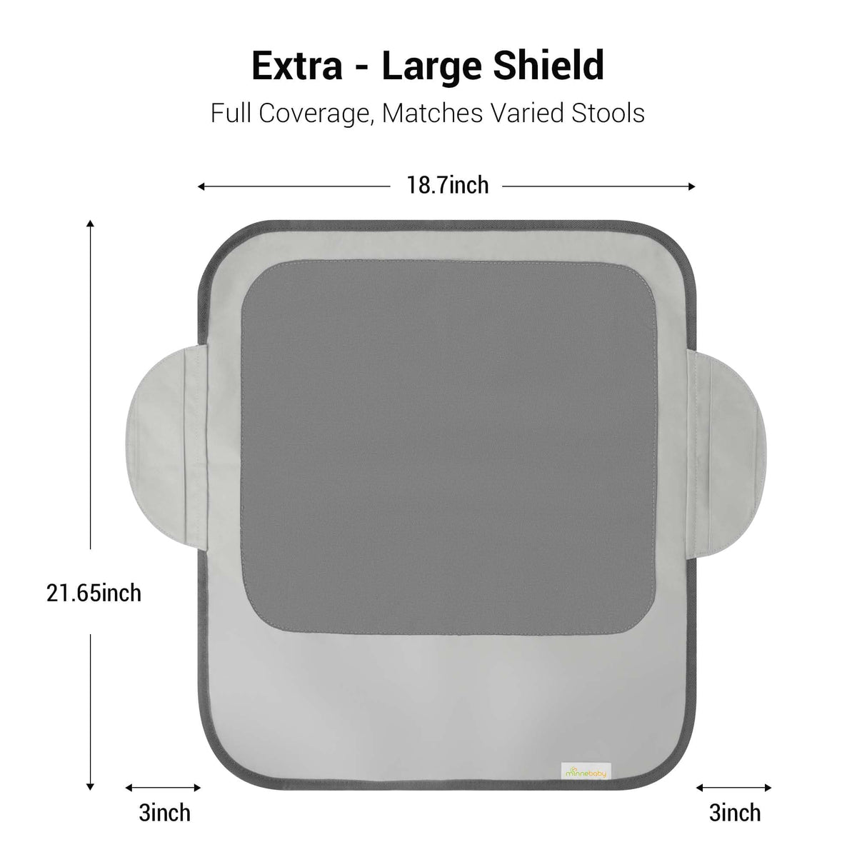 Extra Large Grey Booster Chair Protector Cover F25523