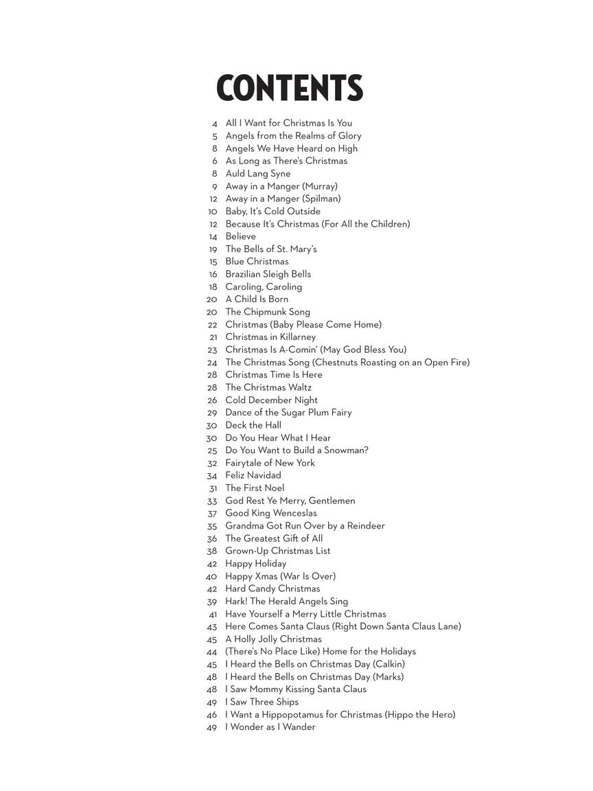 Christmas Songs for Alto Sax Sheet Music Collection A6927