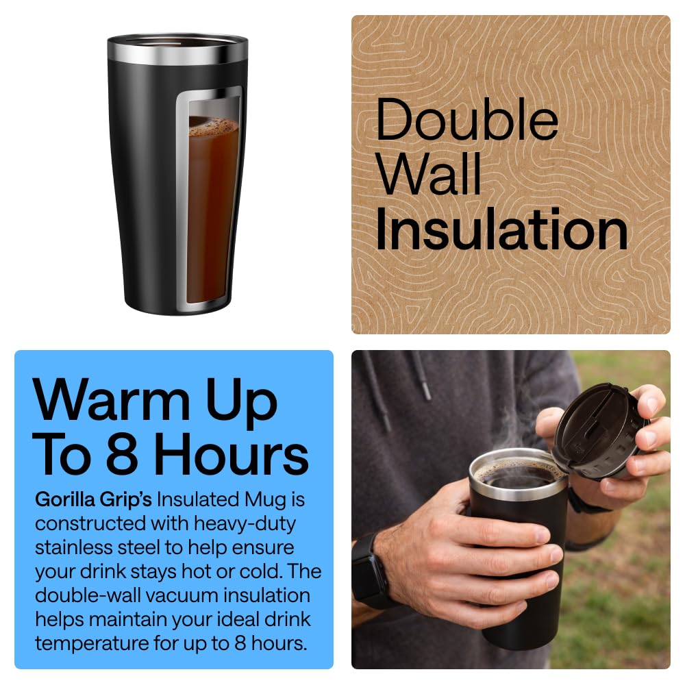 20oz Stainless Steel Travel Coffee Mug Q9209