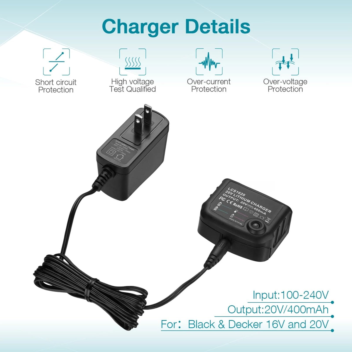 20V Lithium Battery and Charger Q161739
