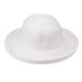 White UPF 30+ Wide Brim Packable Sun Hat T911