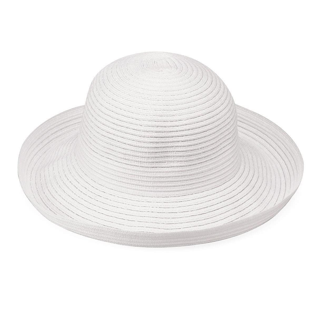 White UPF 30+ Wide Brim Packable Sun Hat T911