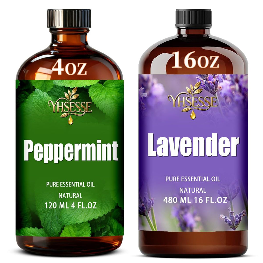 Peppermint and Lavender Essential Oil 4 Fl Oz and 16 Fl Oz U586