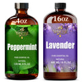 Peppermint and Lavender Essential Oil 4 Fl Oz and 16 Fl Oz U586