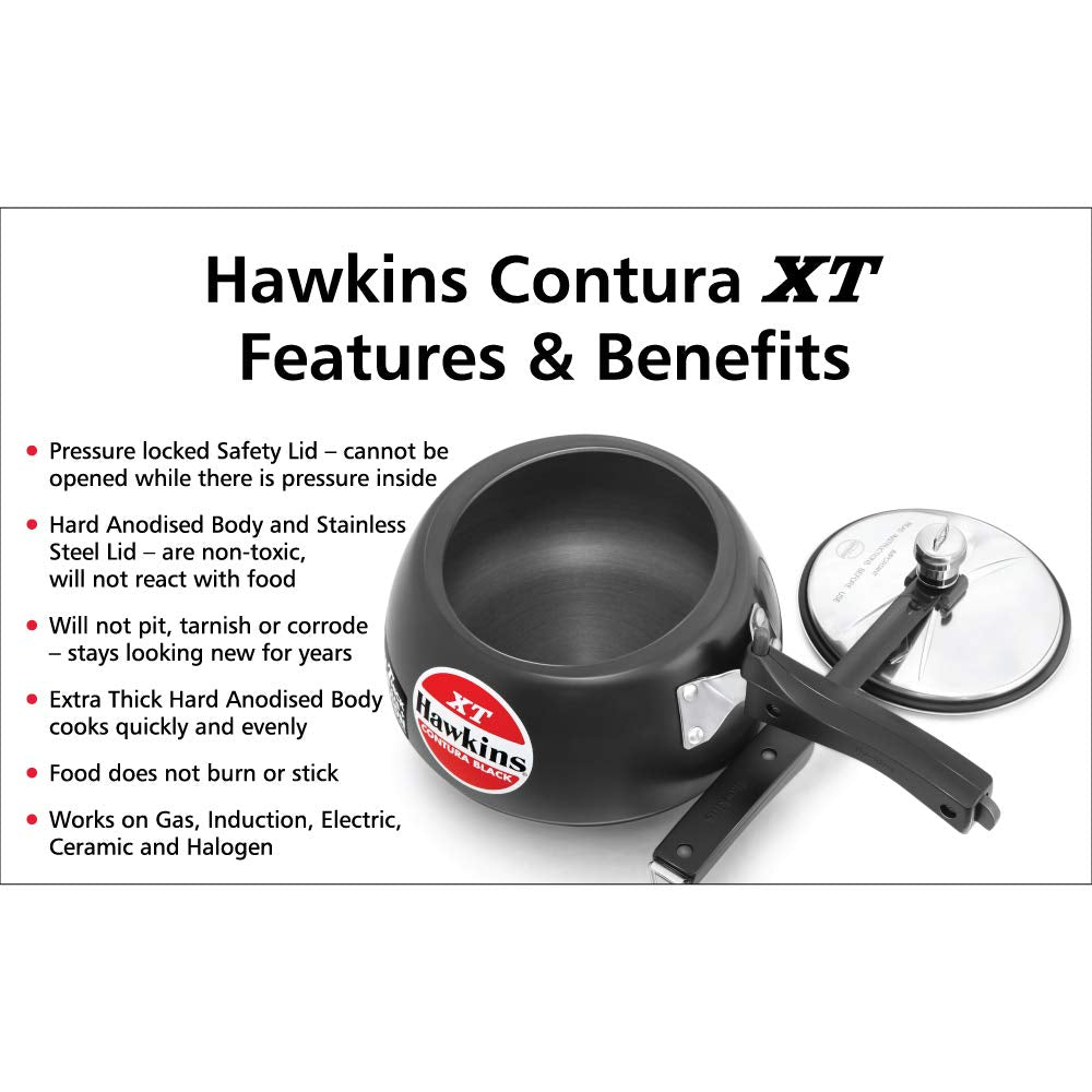 Black 2 Liter Pressure Cooker X191353