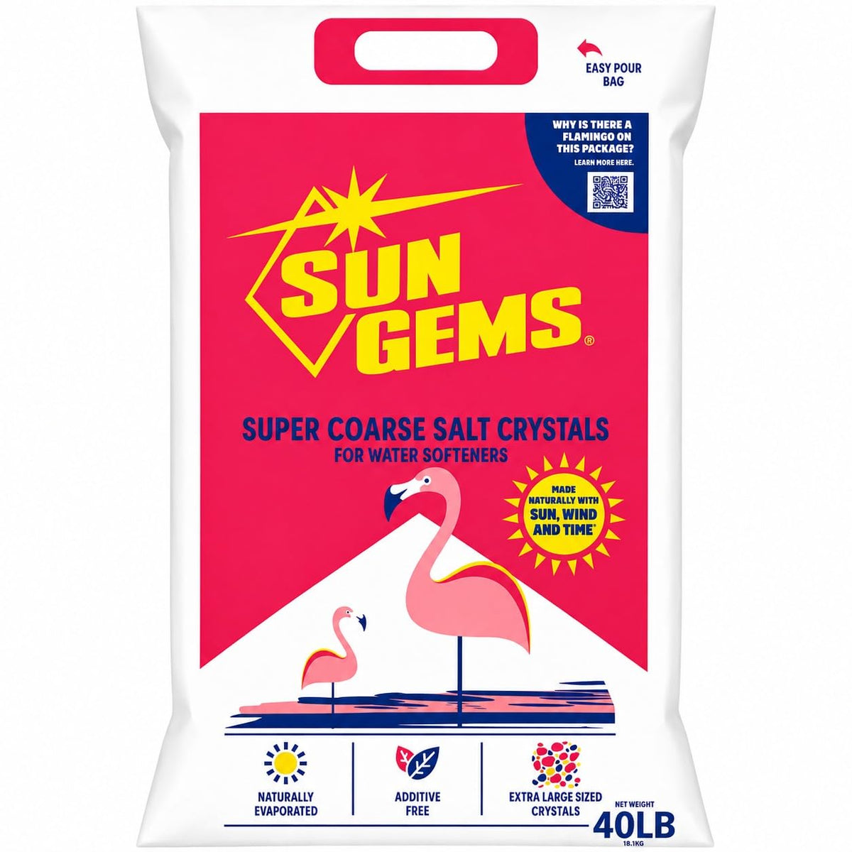 Super Coarse Water Softener Salt Crystals 40 lb Z5249