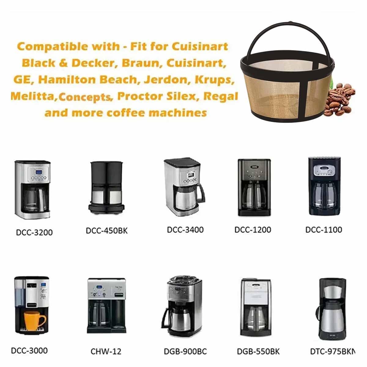 8-12 Cup Stainless Steel Coffee Filter K4591