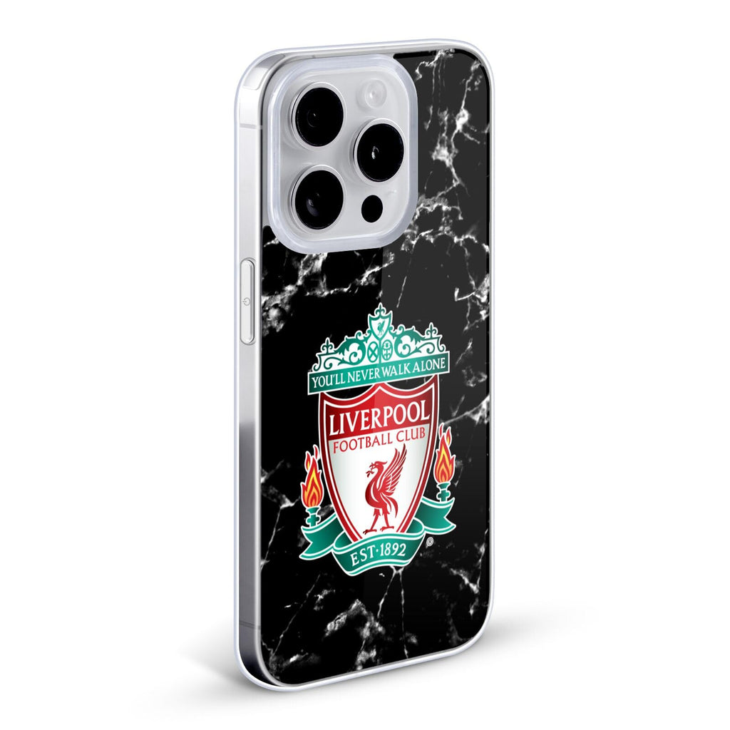 Black Crest Marble Gel Case Compatible with Apple iPhone 12 Mini V15689