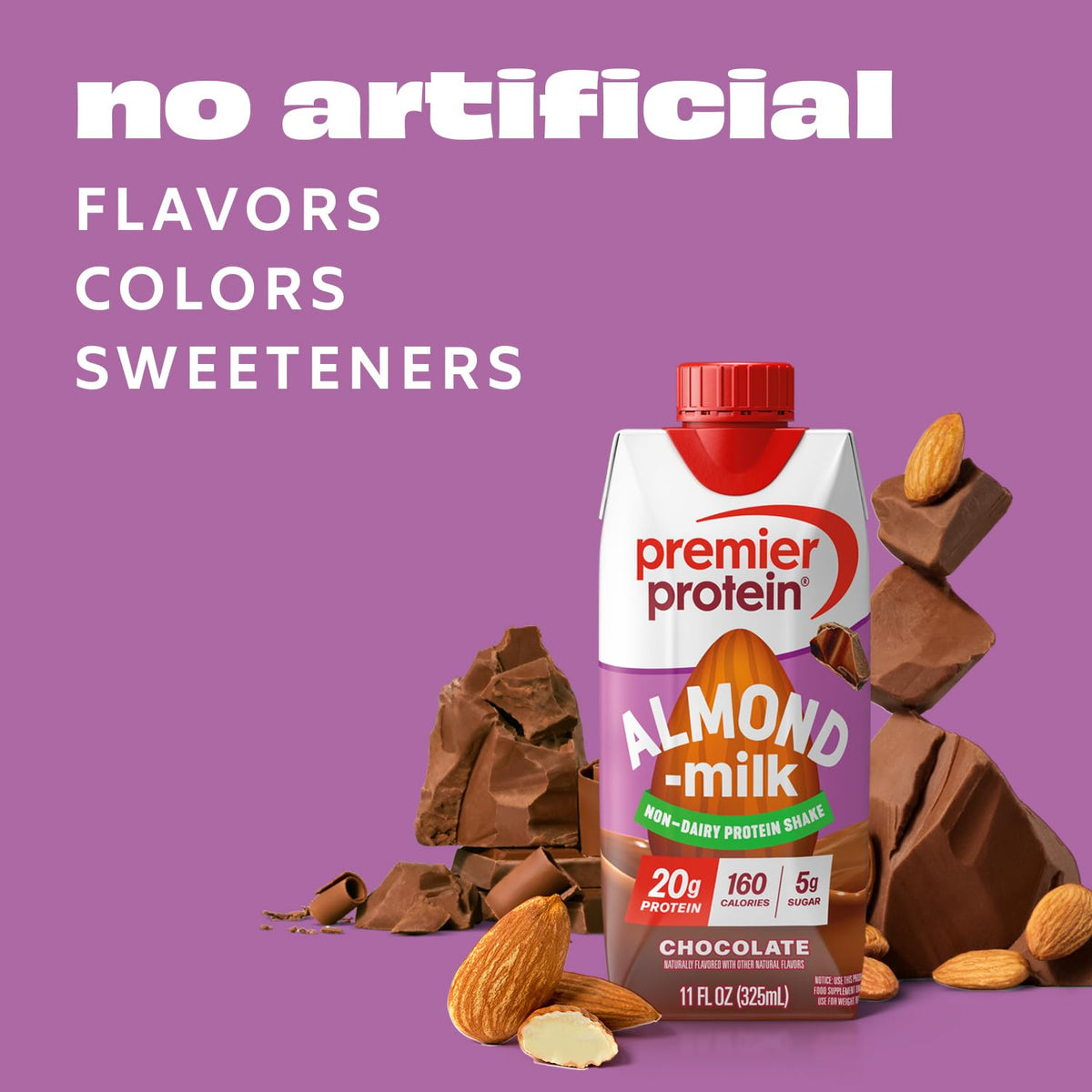 Chocolate Almondmilk Protein Shake 20g Protein 12 Pack B670642