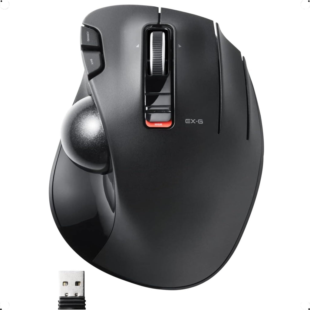 2.4GHz USB Wireless Ergonomic Trackball Mouse O97159