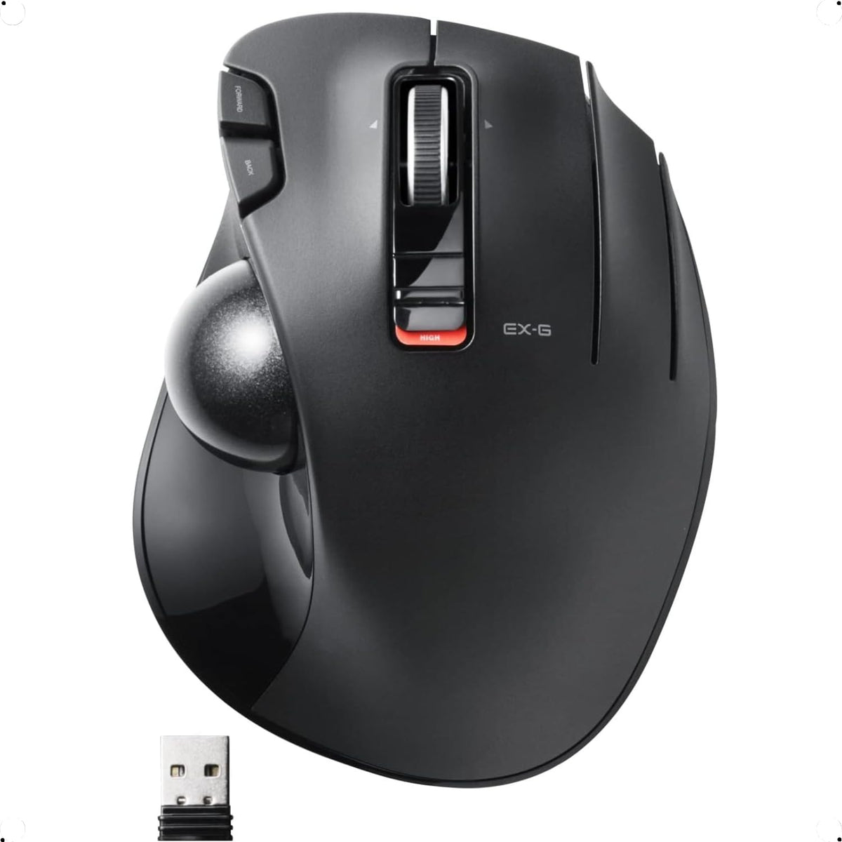 2.4GHz USB Wireless Ergonomic Trackball Mouse O97159