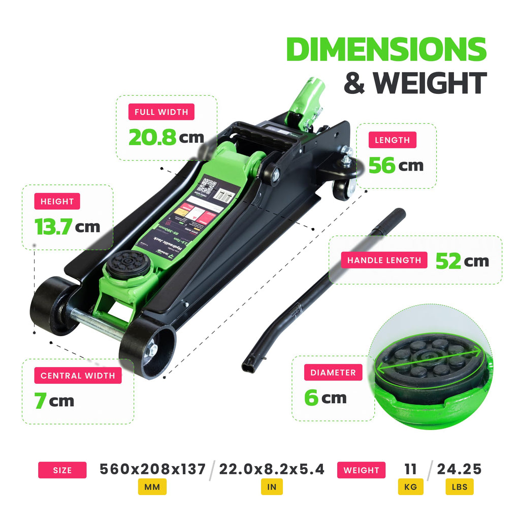 2.5 Ton Low Profile Hydraulic Floor Jack N782
