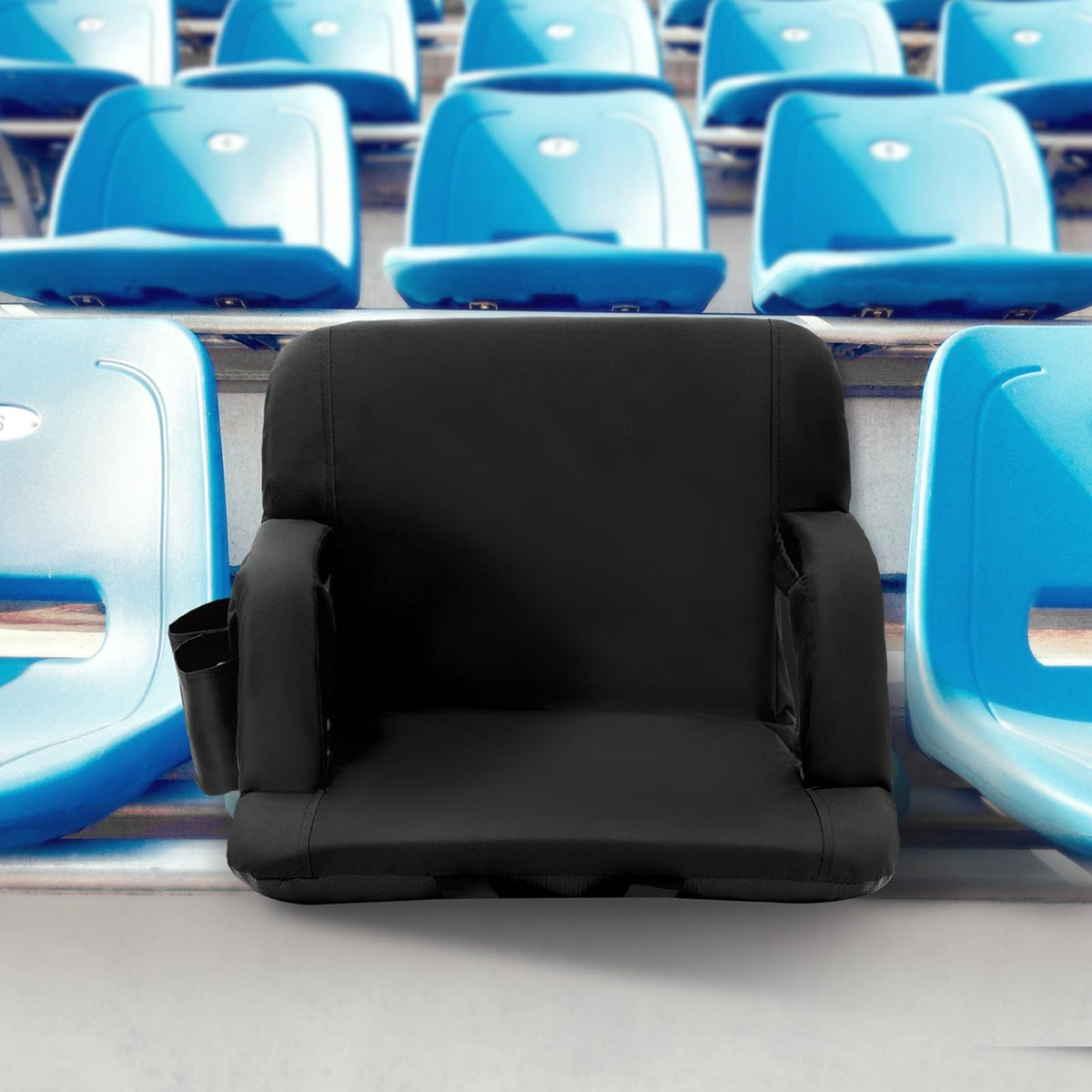 Folding Padded Stadium Seat with Cupholder O17271