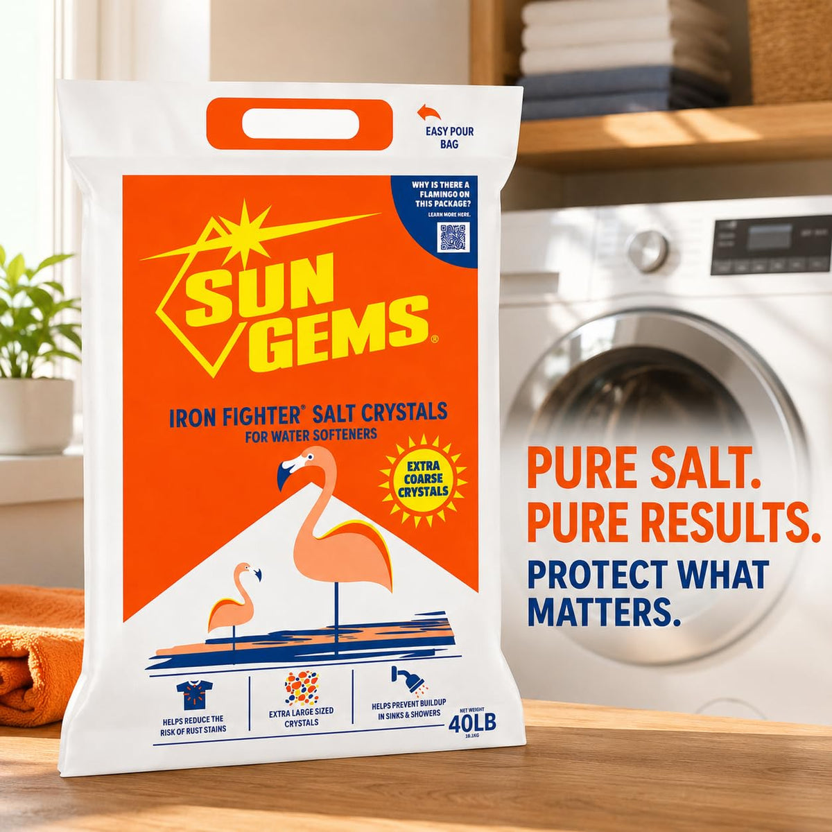 40 lb Extra Coarse Water Softener Salt Crystals P9299